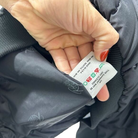 Vintage Roffe Black Ski Jacket Women's Size 14 Snowboard All weather warm - Picture 11 of 11